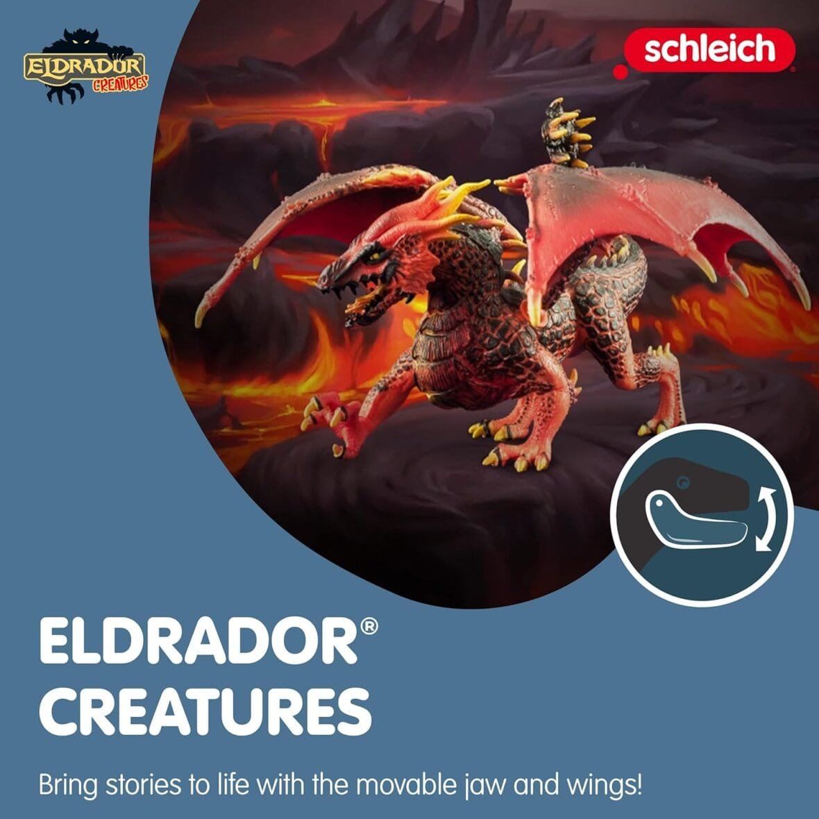 Schleich Eldrador 20cm Lava Dragon Toy