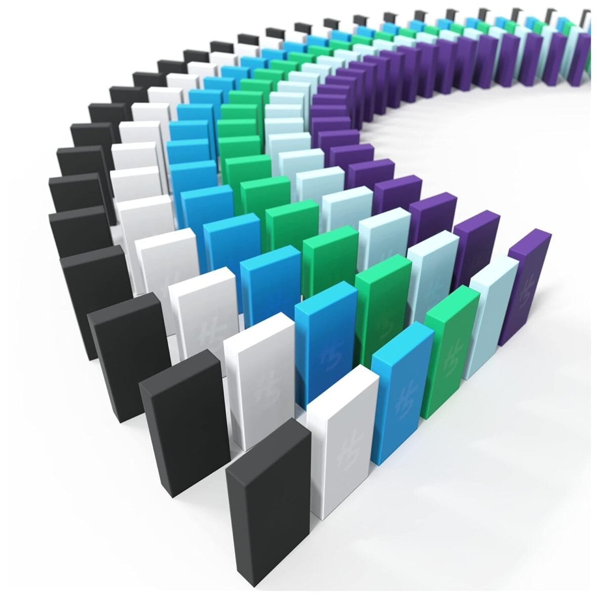 Spin Master H5 Domino Creations 180-Piece Set