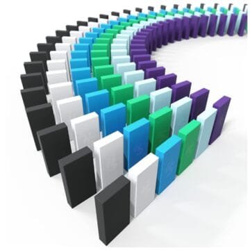 Spin Master H5 Domino Creations 180-Piece Set