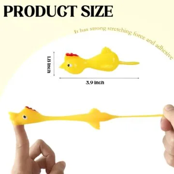 20 PCS Rubber Chicken Catapult Toys