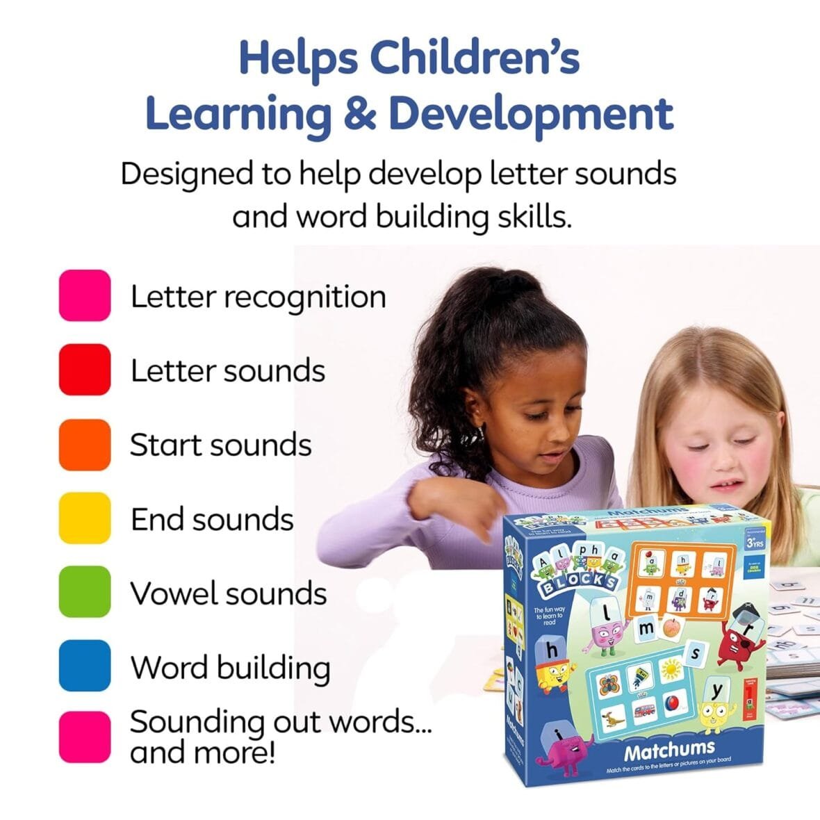 ALPHABLOCKS Matchums Alphabet Flash Cards Game