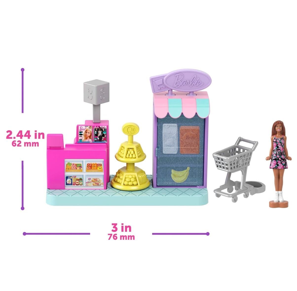 Barbie Mini DreamHouse with 4 Dolls & Playsets
