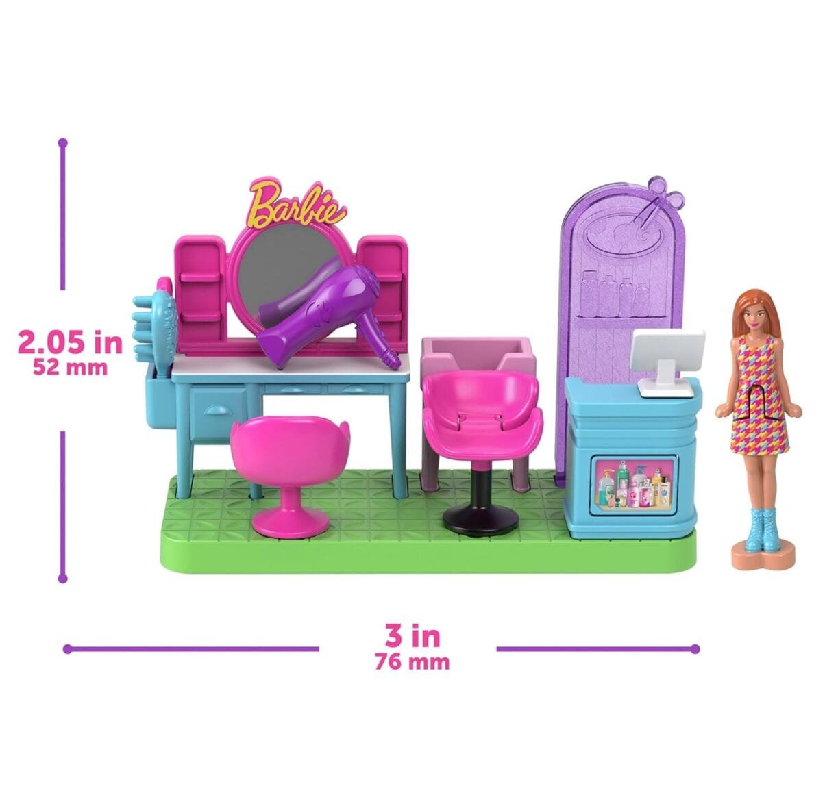 Barbie Mini DreamHouse with 4 Dolls & Playsets