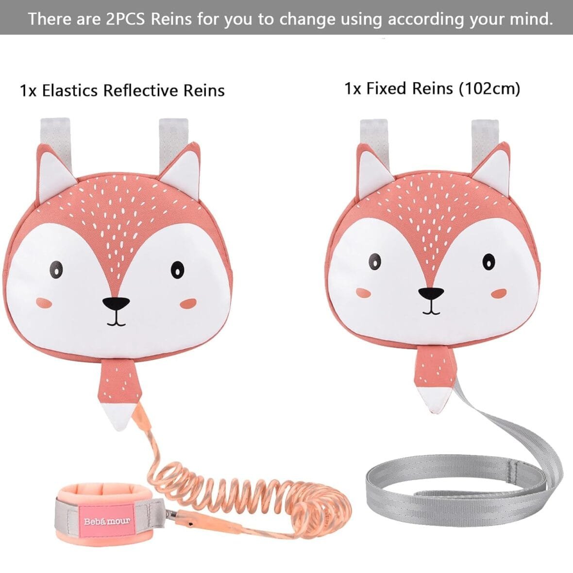 Bebamour Toddler Backpack with Safety Leash