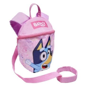 Bluey Pink Toddler Backpack with Harness
