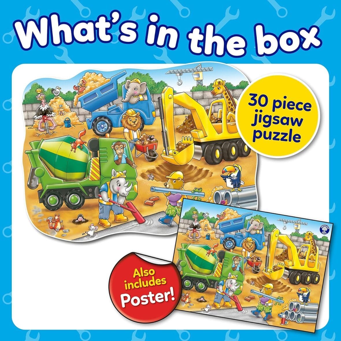 Busy Builders 30-Piece Jigsaw Puzzle for Kids