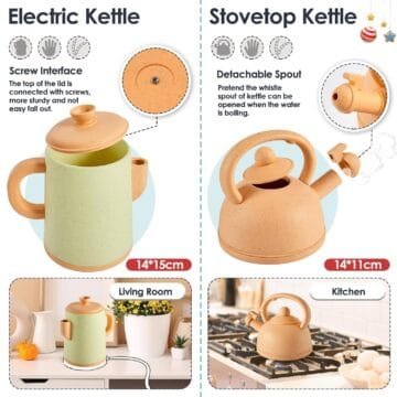 BUYGER Kids Pretend Play Kitchen Set