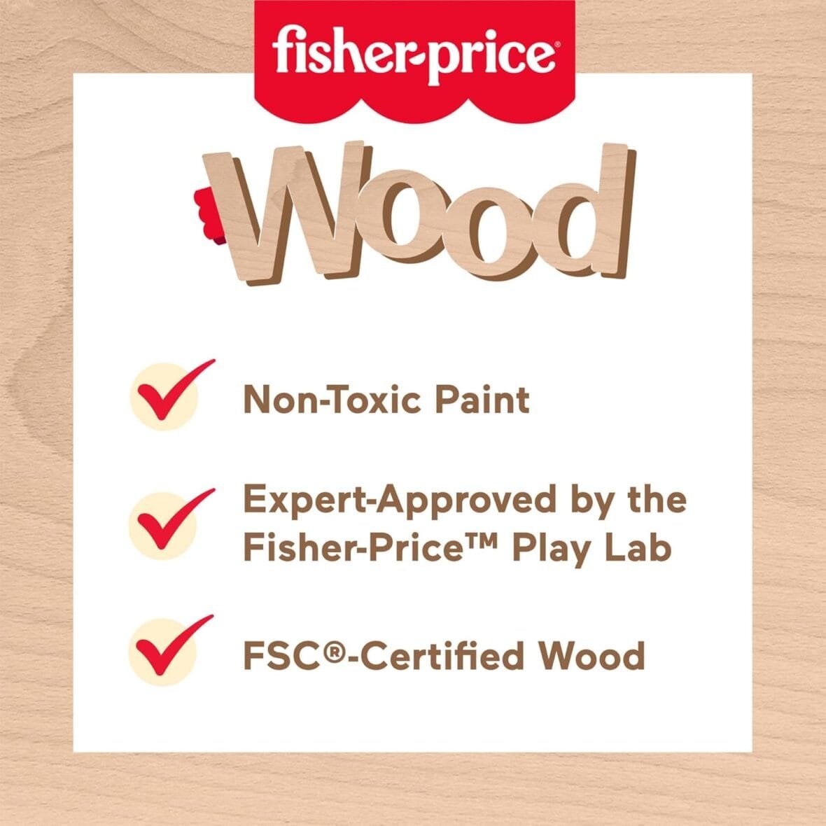 Fisher-Price 19-Piece Wooden Kitchen Playset