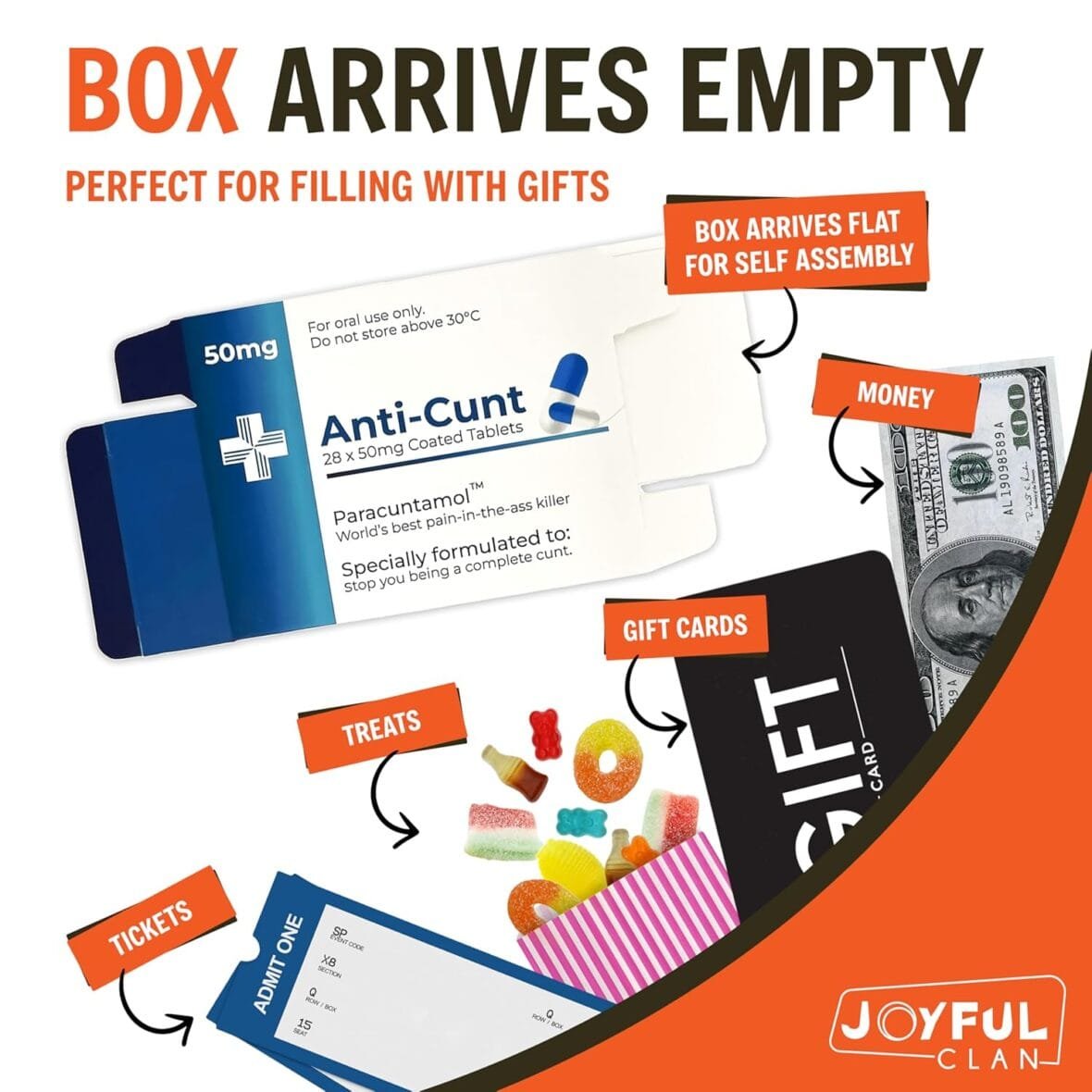 Funny Joke Pill Box Prank Gift