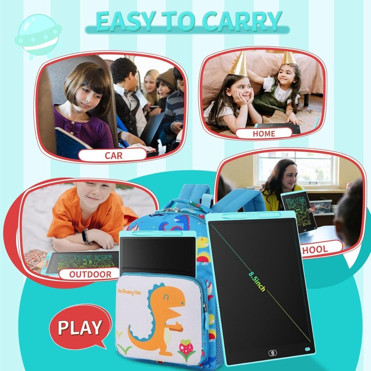 Genialba 8.5″ LCD Drawing Tablet for Kids