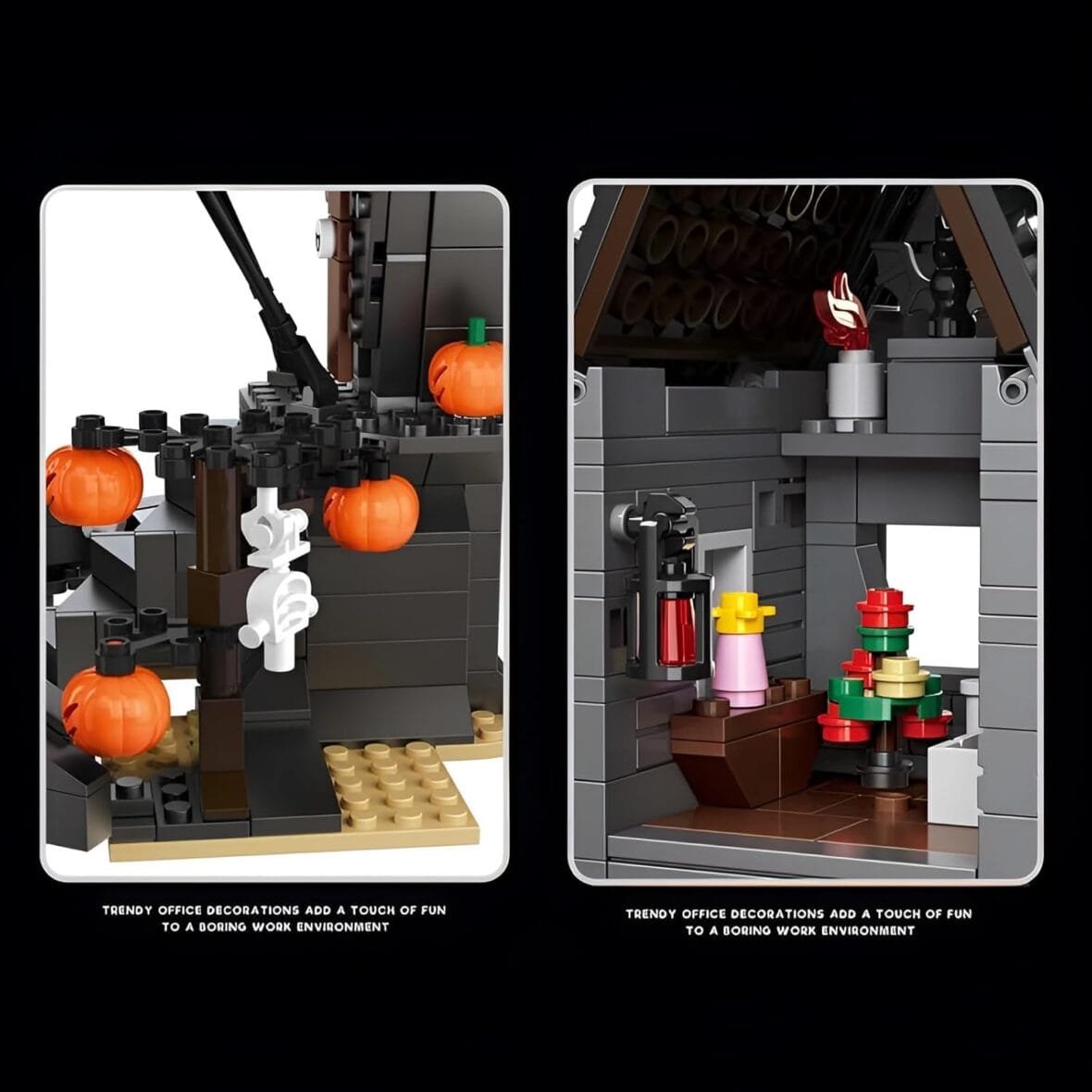 Halloween Haunted Mansion Building Blocks Set