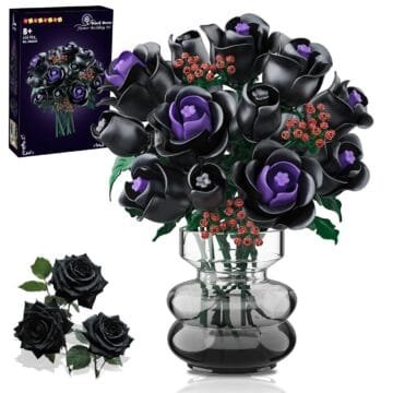 HOGOKIDS Black Roses Building Set - 330PCS