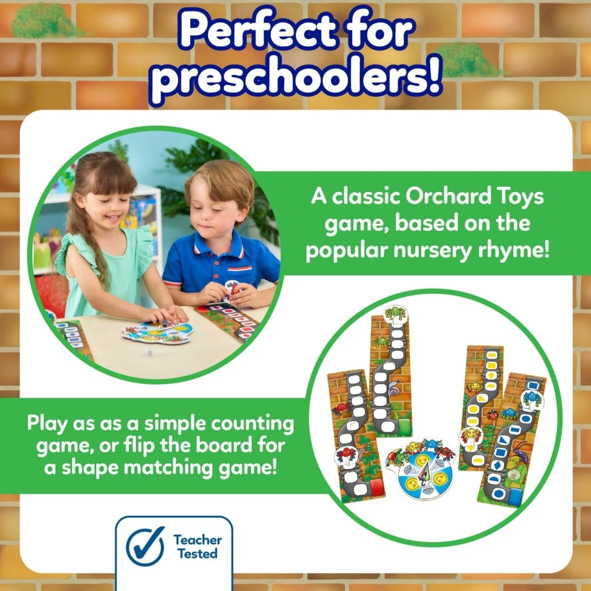 Insey Winsey Spider Game for Preschoolers