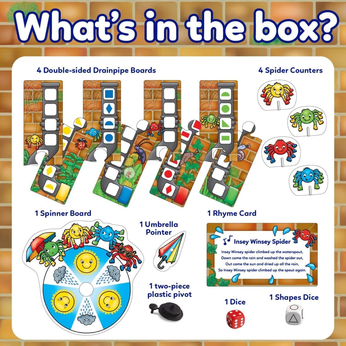 Insey Winsey Spider Game for Preschoolers