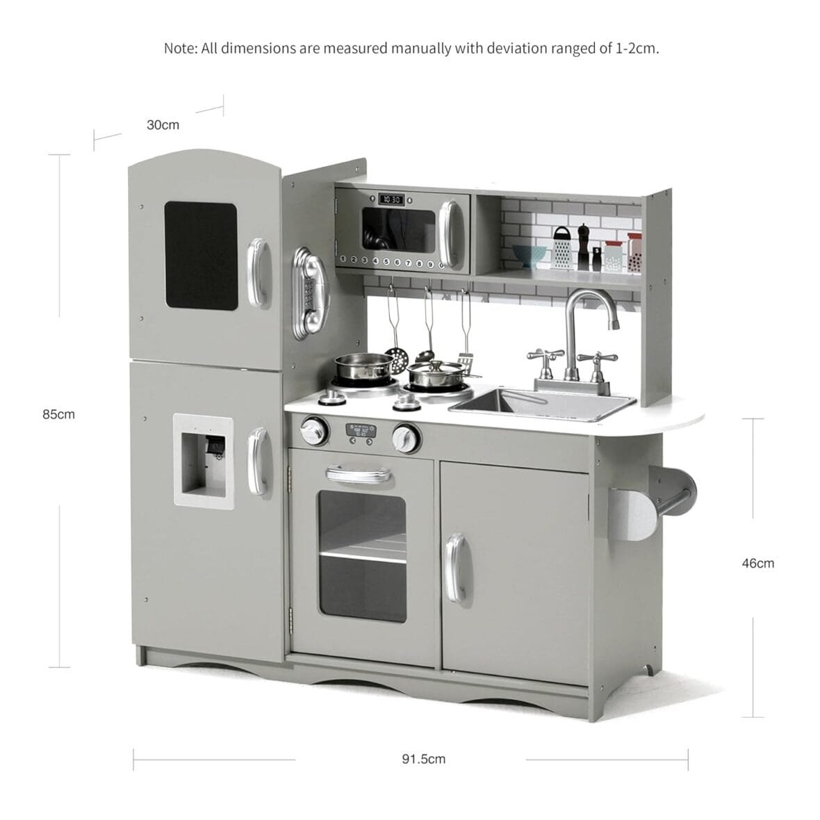 KIDOZ Large Wooden Pretend Play Kitchen