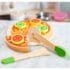 Kids Wooden Pizza Cutting Play Set