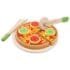 Kids Wooden Pizza Cutting Play Set