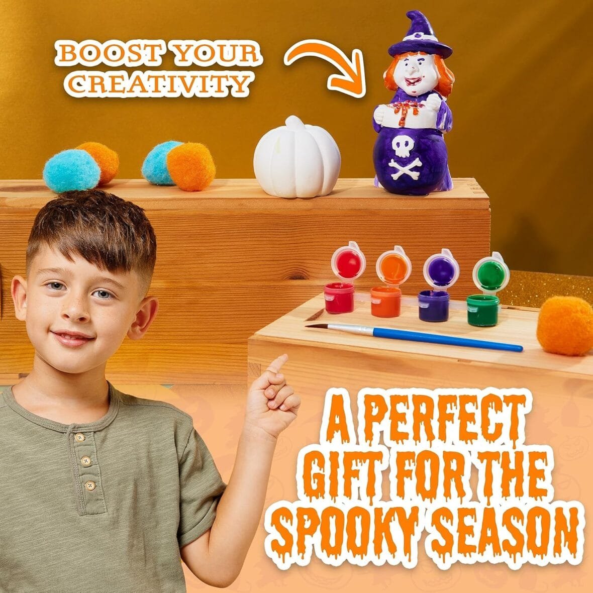 KreativeKraft Kids Halloween Painting Set
