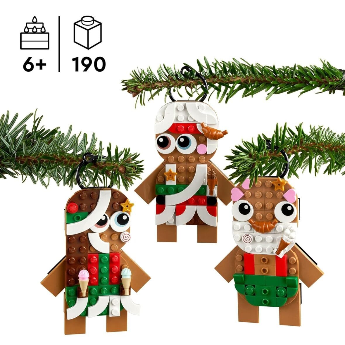 LEGO Gingerbread Ornaments Set for Kids