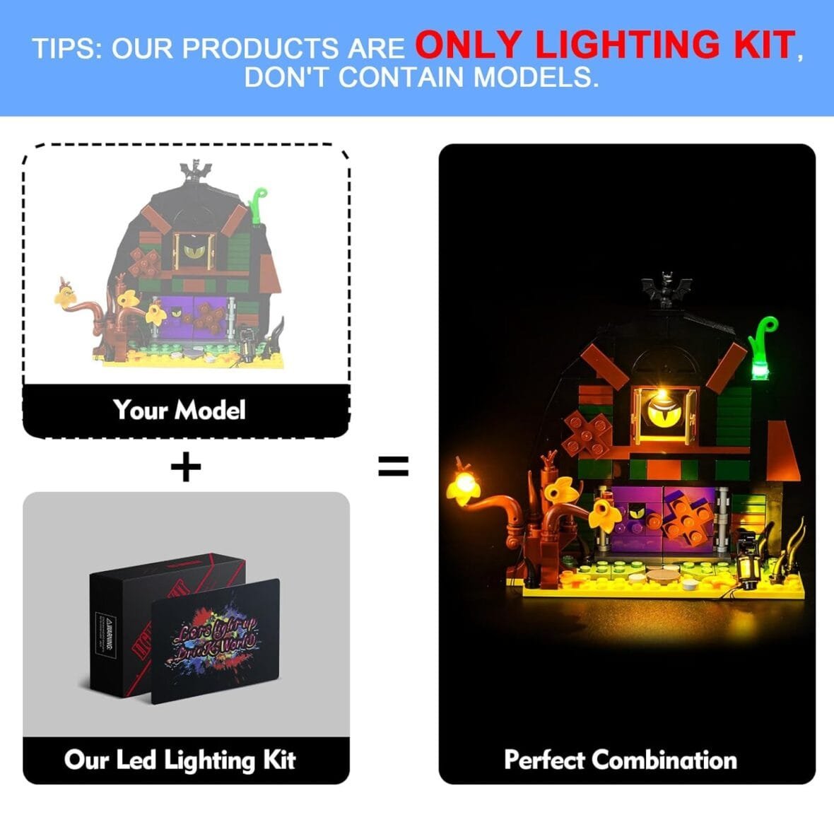 LocoLee LED Light Set for Lego Barn
