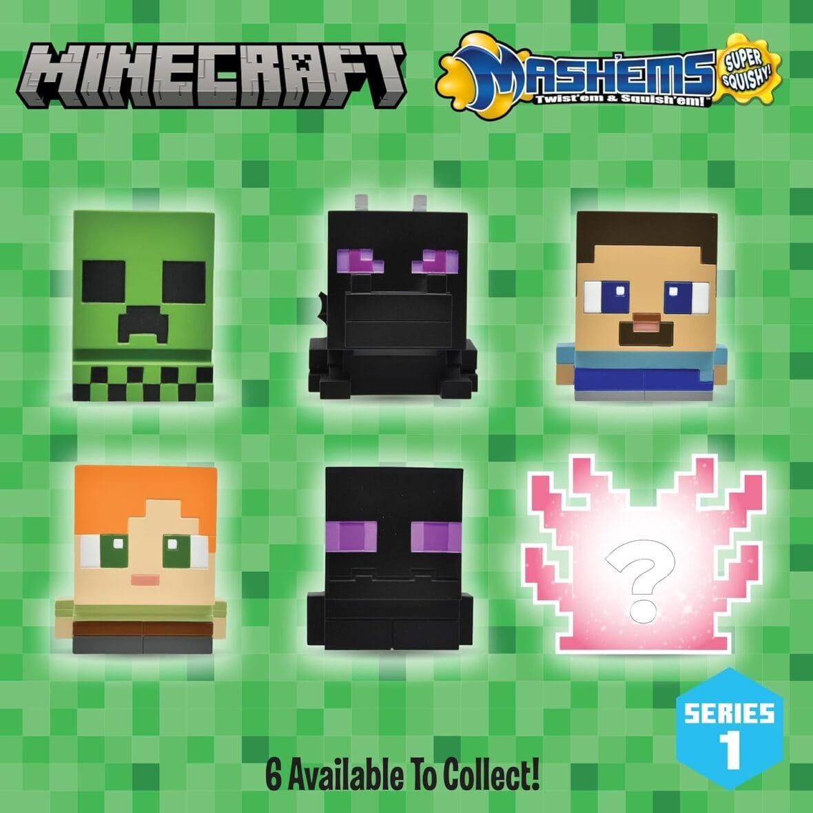 Mash’ems Minecraft Collectible Squishy Toys
