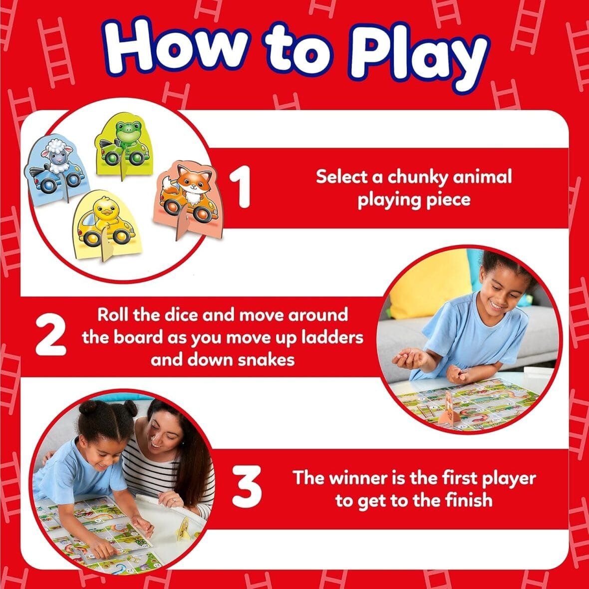 My First Snakes & Ladders Game for Kids