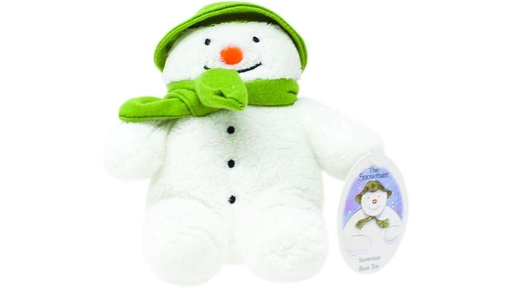 newborn snowman bean toy