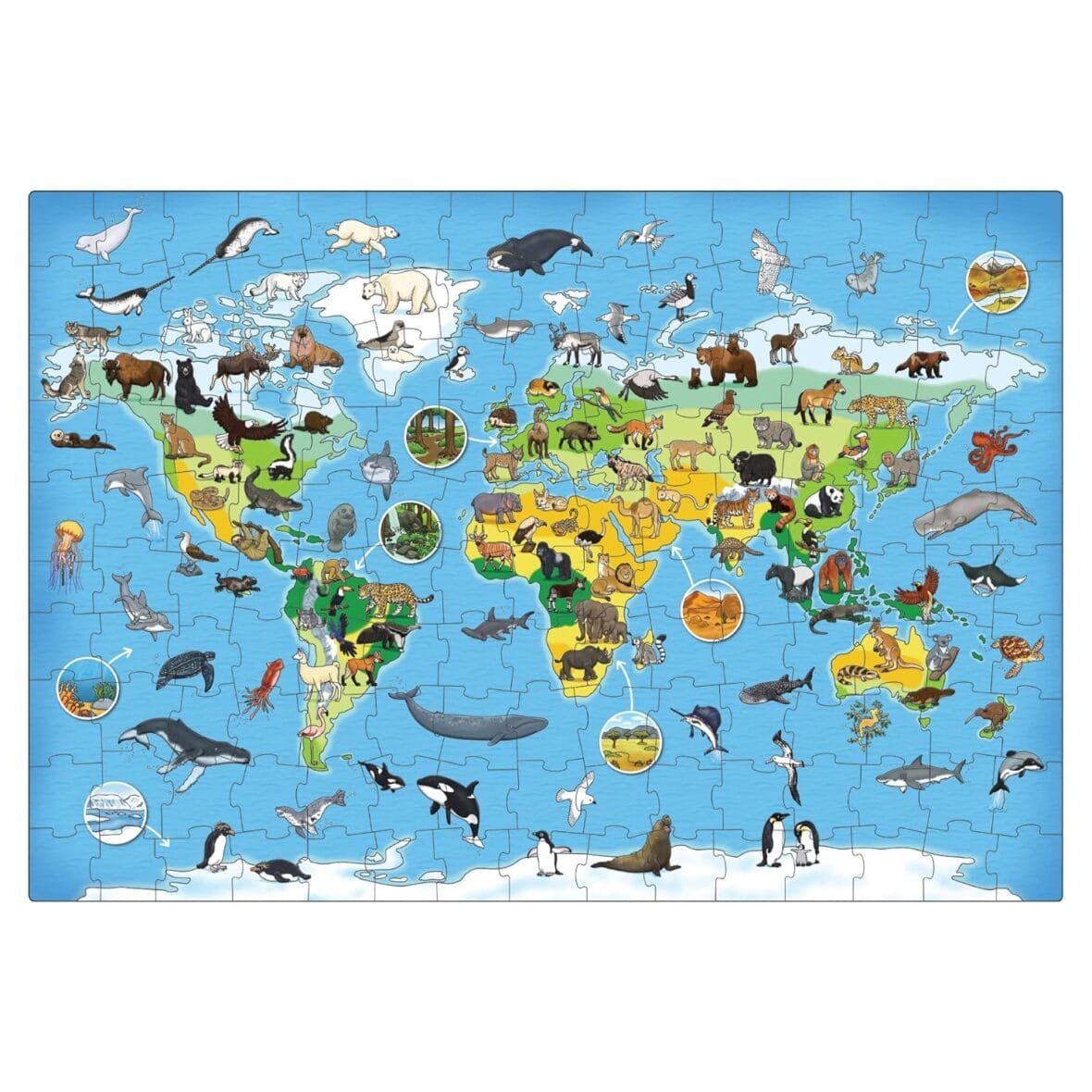 Orchard Toys Animal World 150-Piece Puzzle