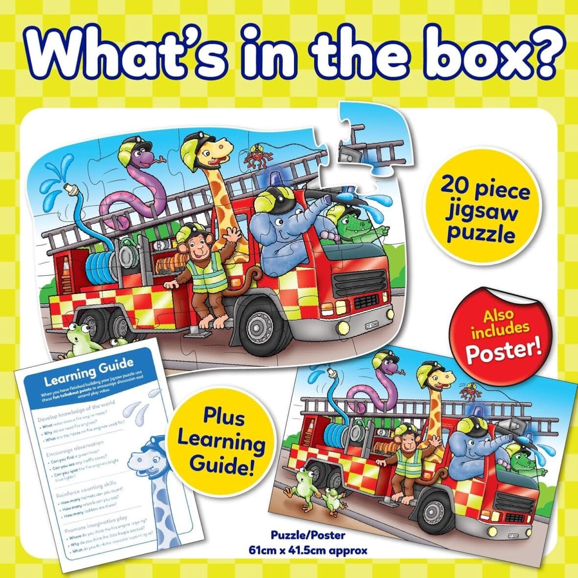 Orchard Toys Big Fire Engine Puzzle
