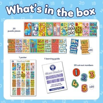 Orchard Toys Giant Number Puzzle for Kids