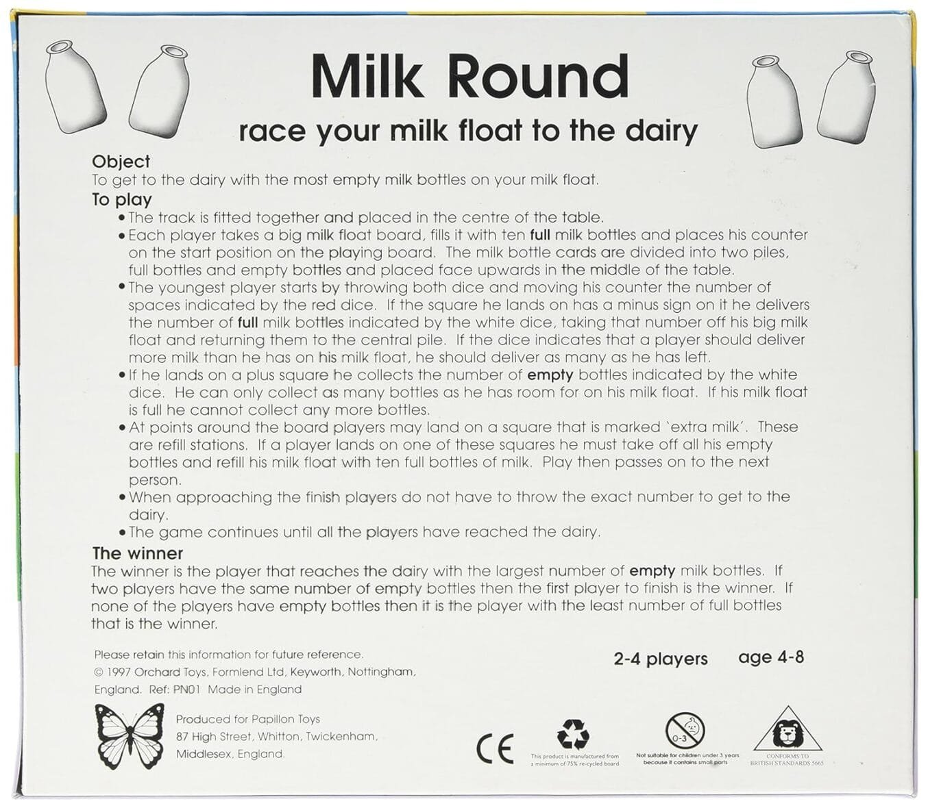 Orchard Toys Milk Round Board Game