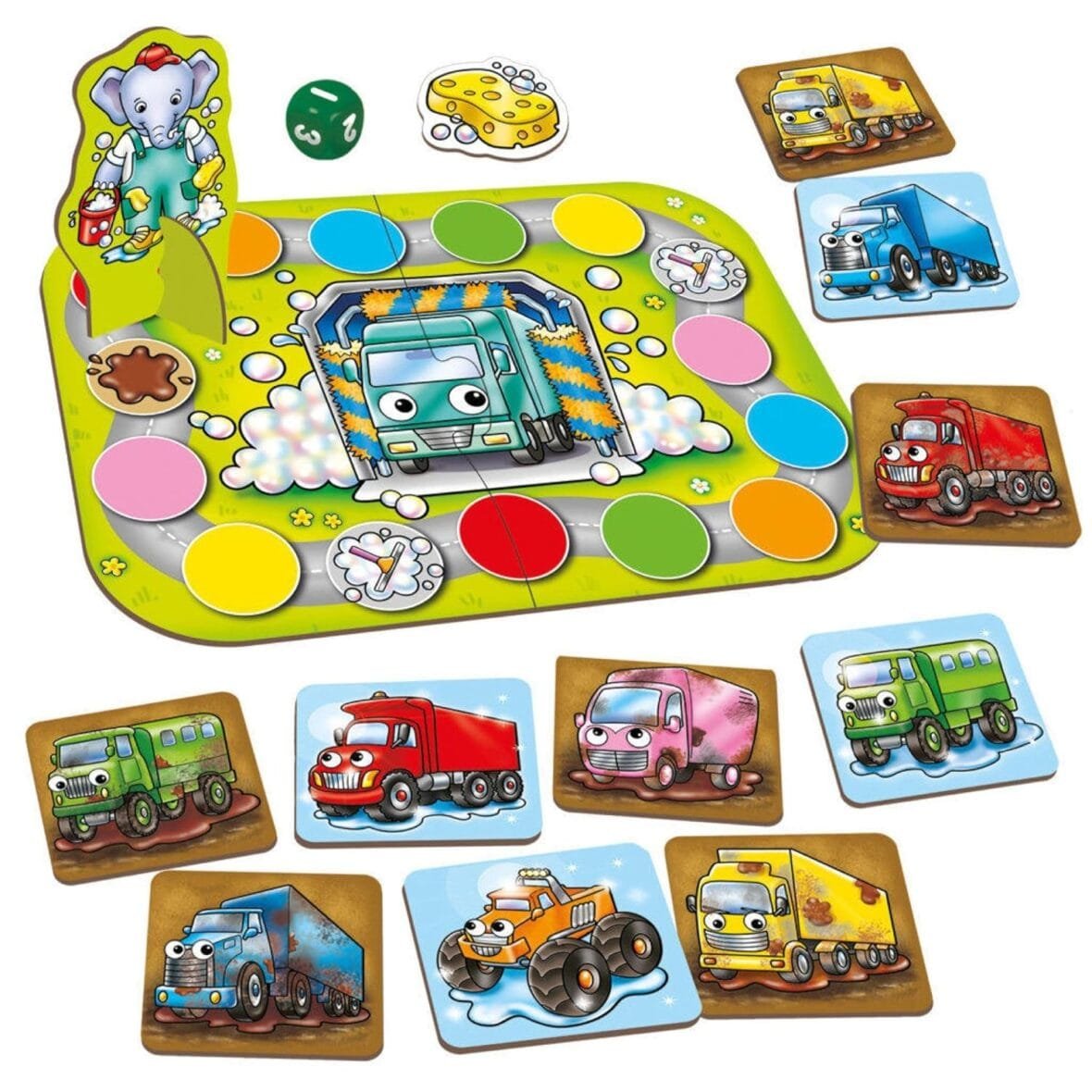 Orchard Toys Mucky Trucks Color Matching Game