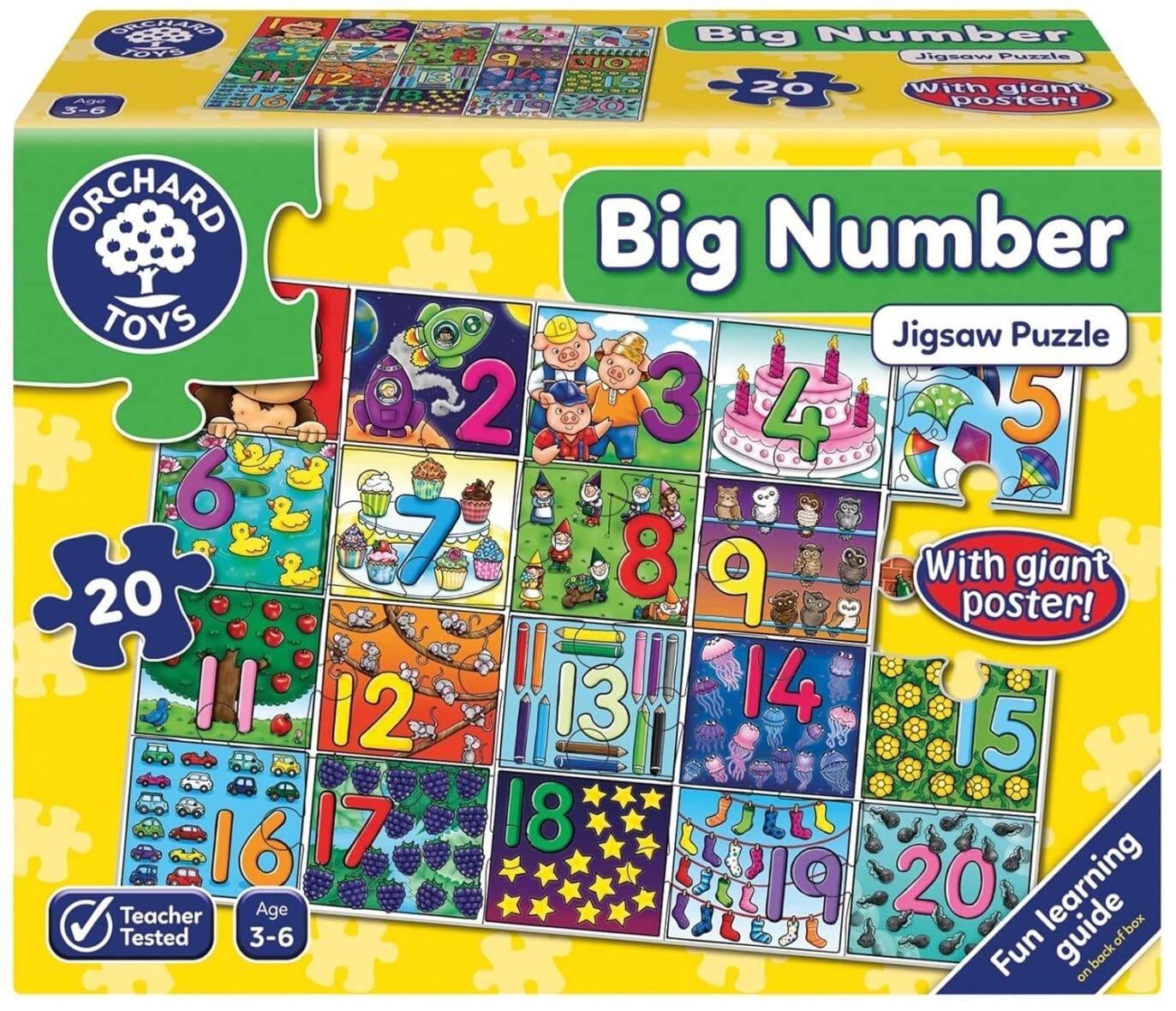 Orchard Toys Number Street 20-Piece Puzzle