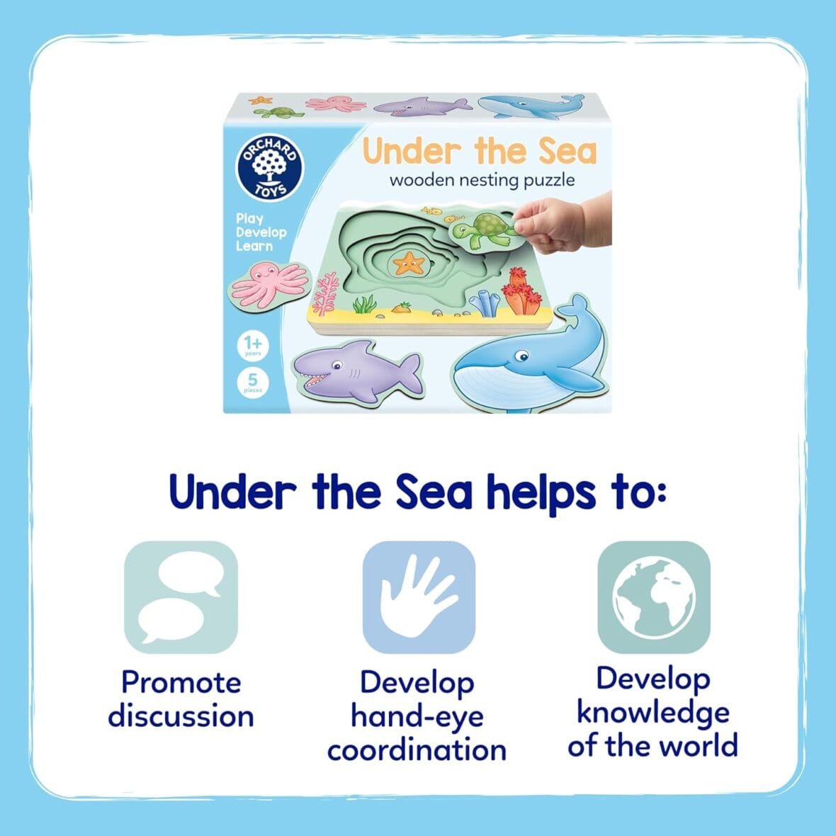 Orchard Toys Ocean Theme Nesting Puzzles