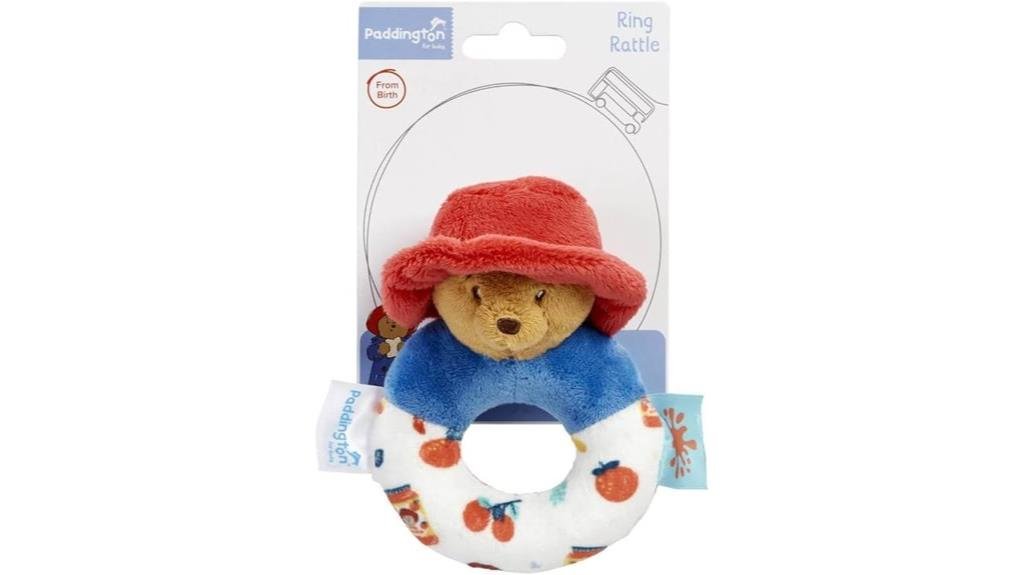 paddington bear baby rattle