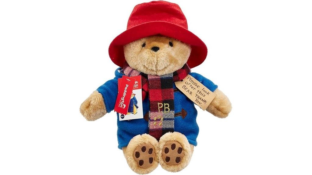 paddington bear scarfed commemorative teddy