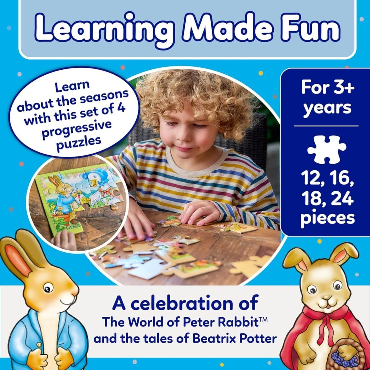 Peter Rabbit™ 4-in-a-Box Puzzles Set