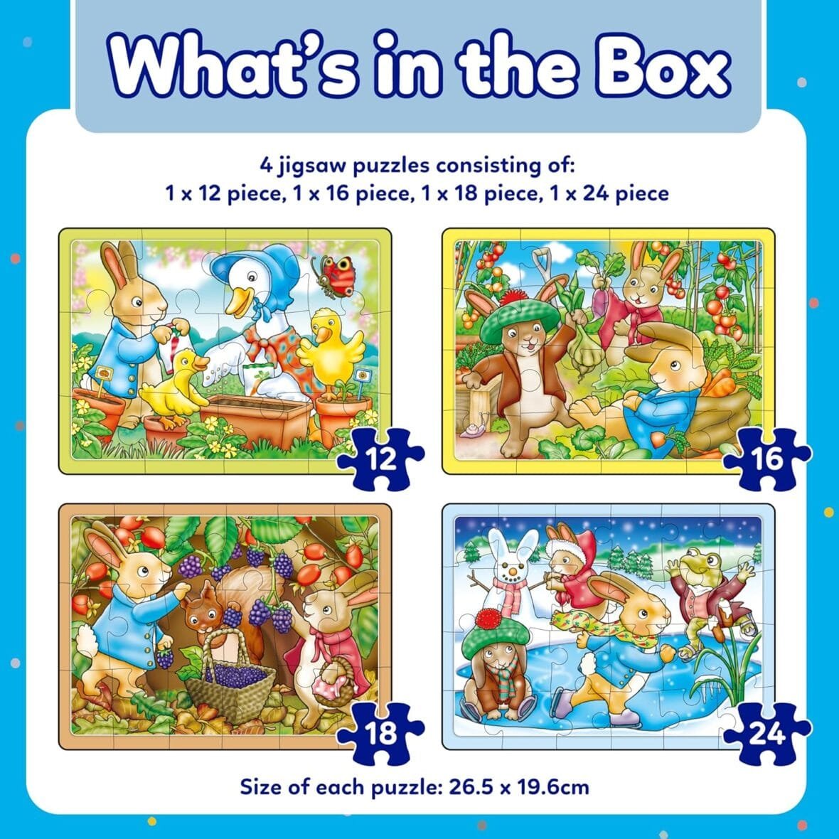 Peter Rabbit™ 4-in-a-Box Puzzles Set