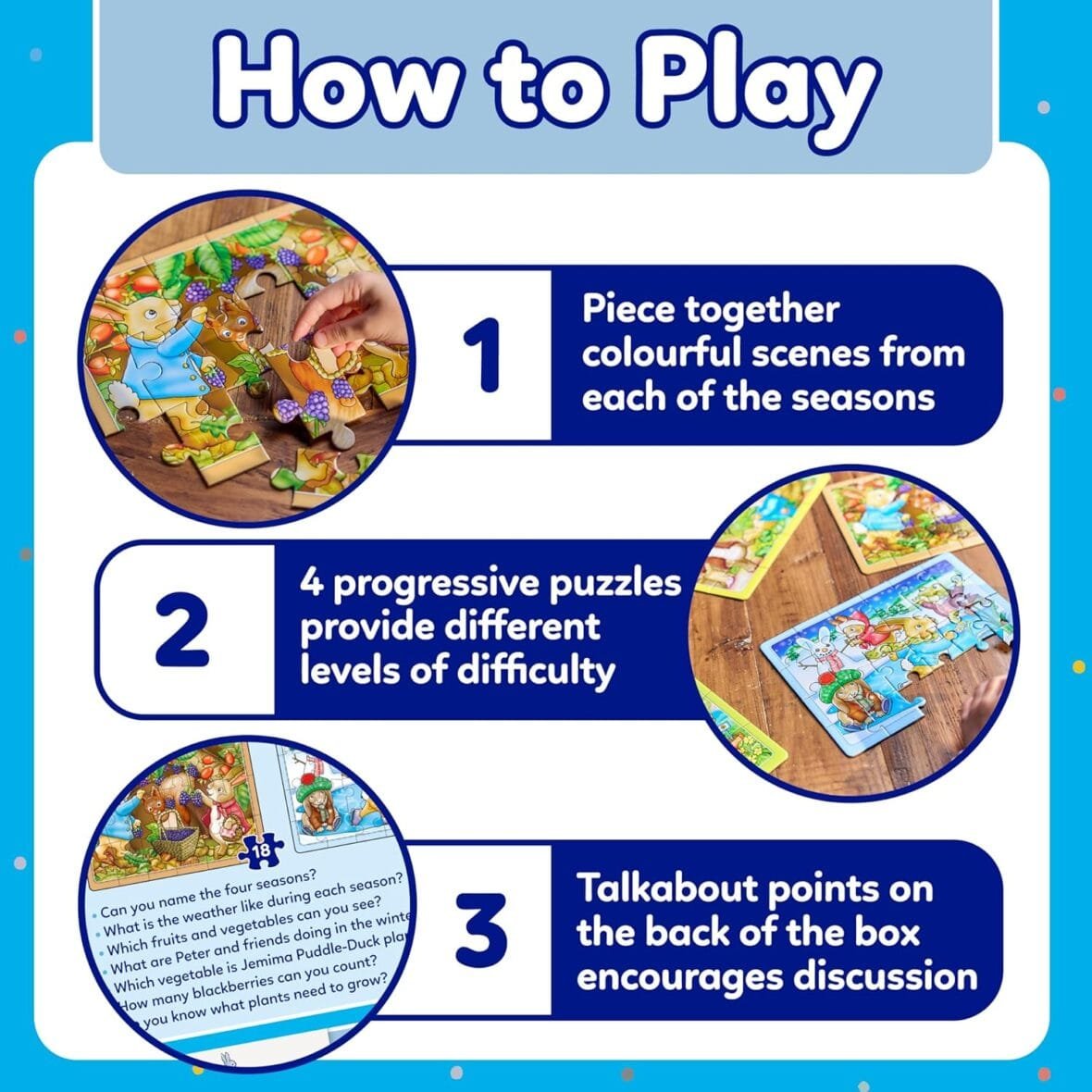 Peter Rabbit™ 4-in-a-Box Puzzles Set