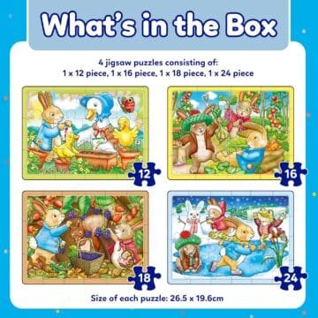 Peter Rabbit™ 4-in-a-Box Puzzles Set