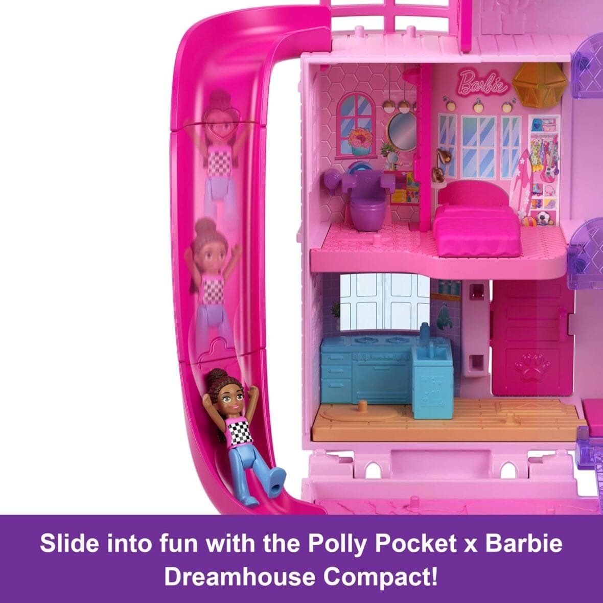 Polly Pocket Barbie Dreamhouse Playset with Dolls