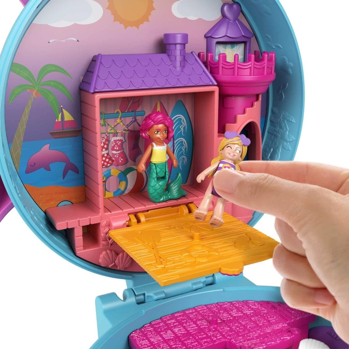 Polly Pocket Dolphin Beach Adventure Compact