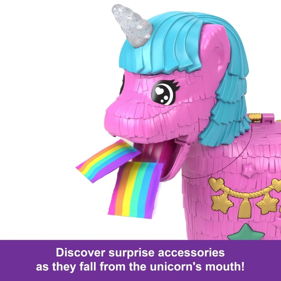 Polly Pocket Unicorn Party Playset with Pets