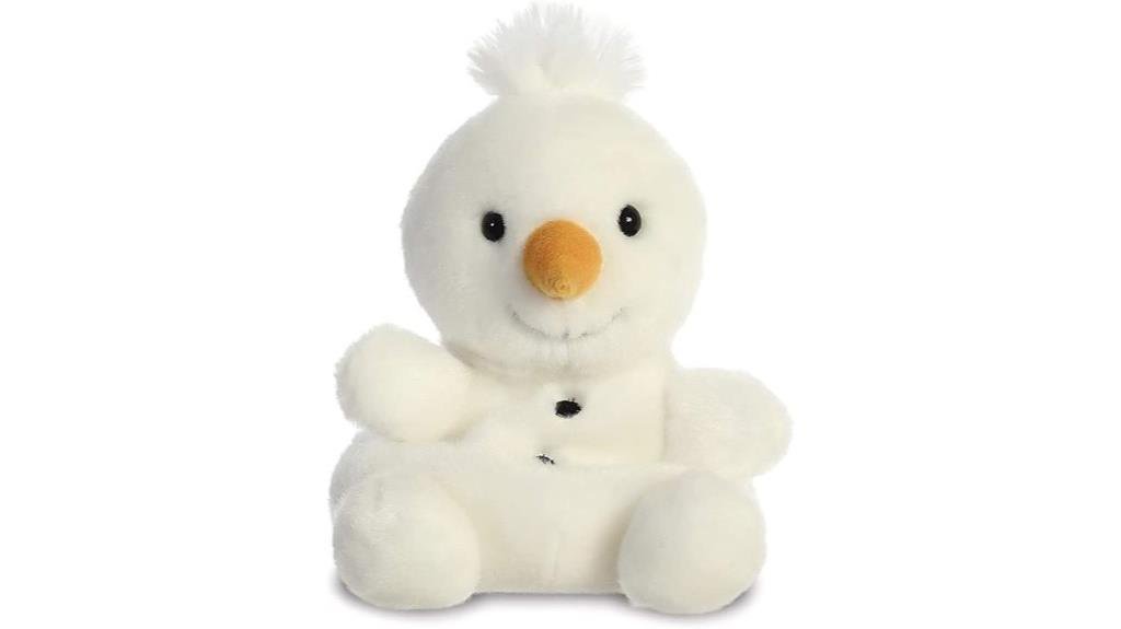 soft white snowman toy