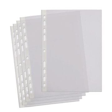 SUMMIT Clear A4 Punched Pockets, 200 Pack
