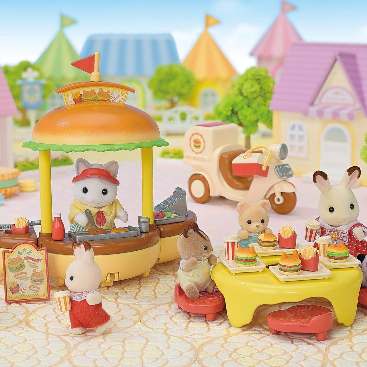 Sylvanian Families Hamburger Stand Playset