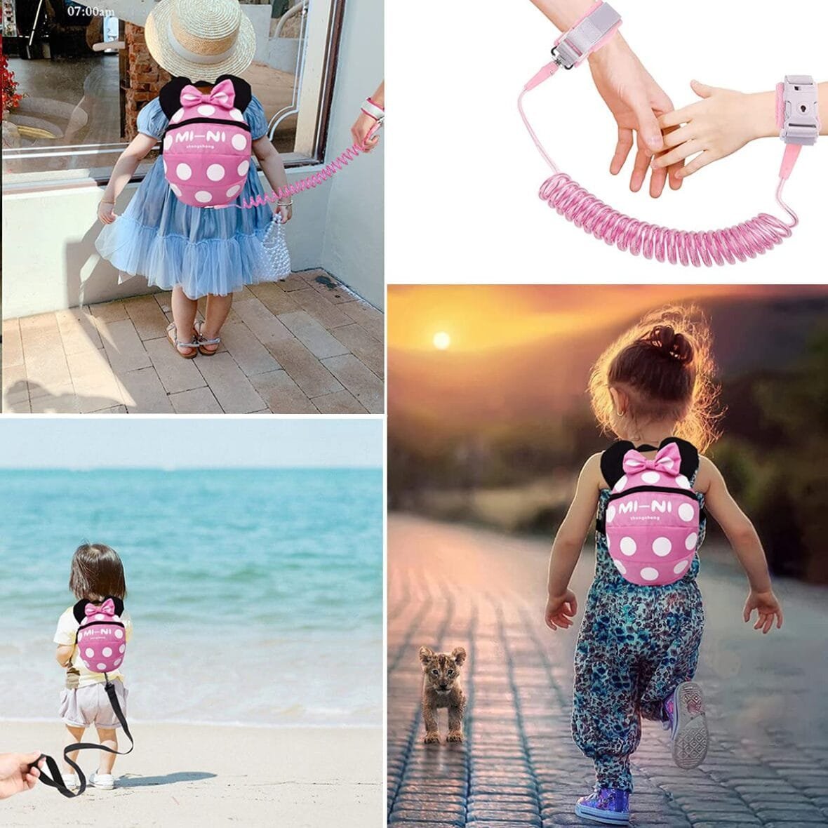 Toddler Leash Backpack with Anti-Lost Wristband