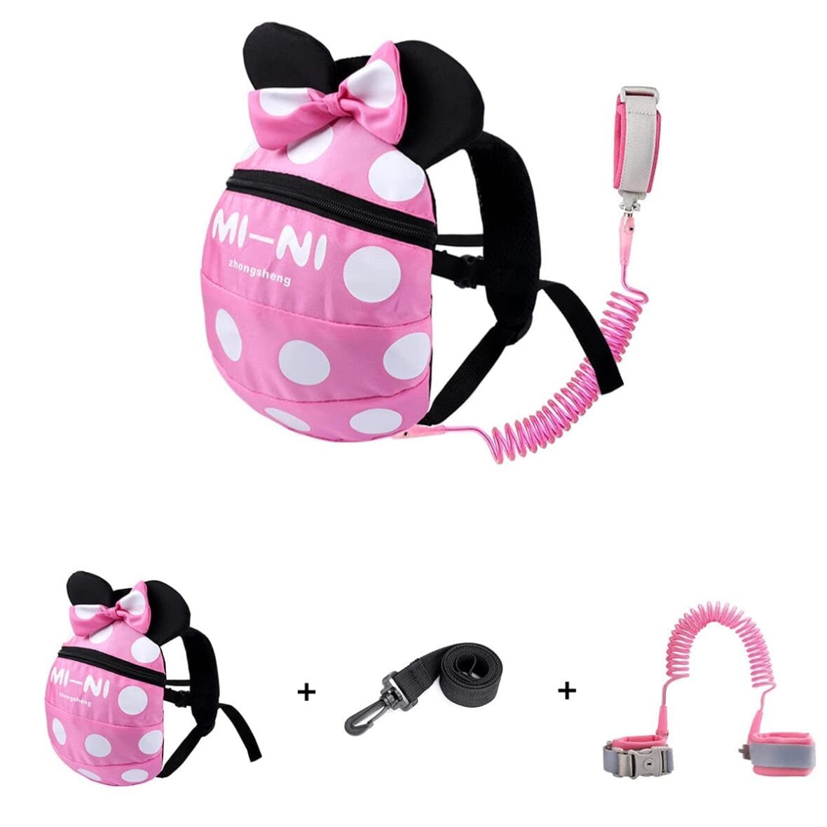 Toddler Leash Backpack with Anti-Lost Wristband