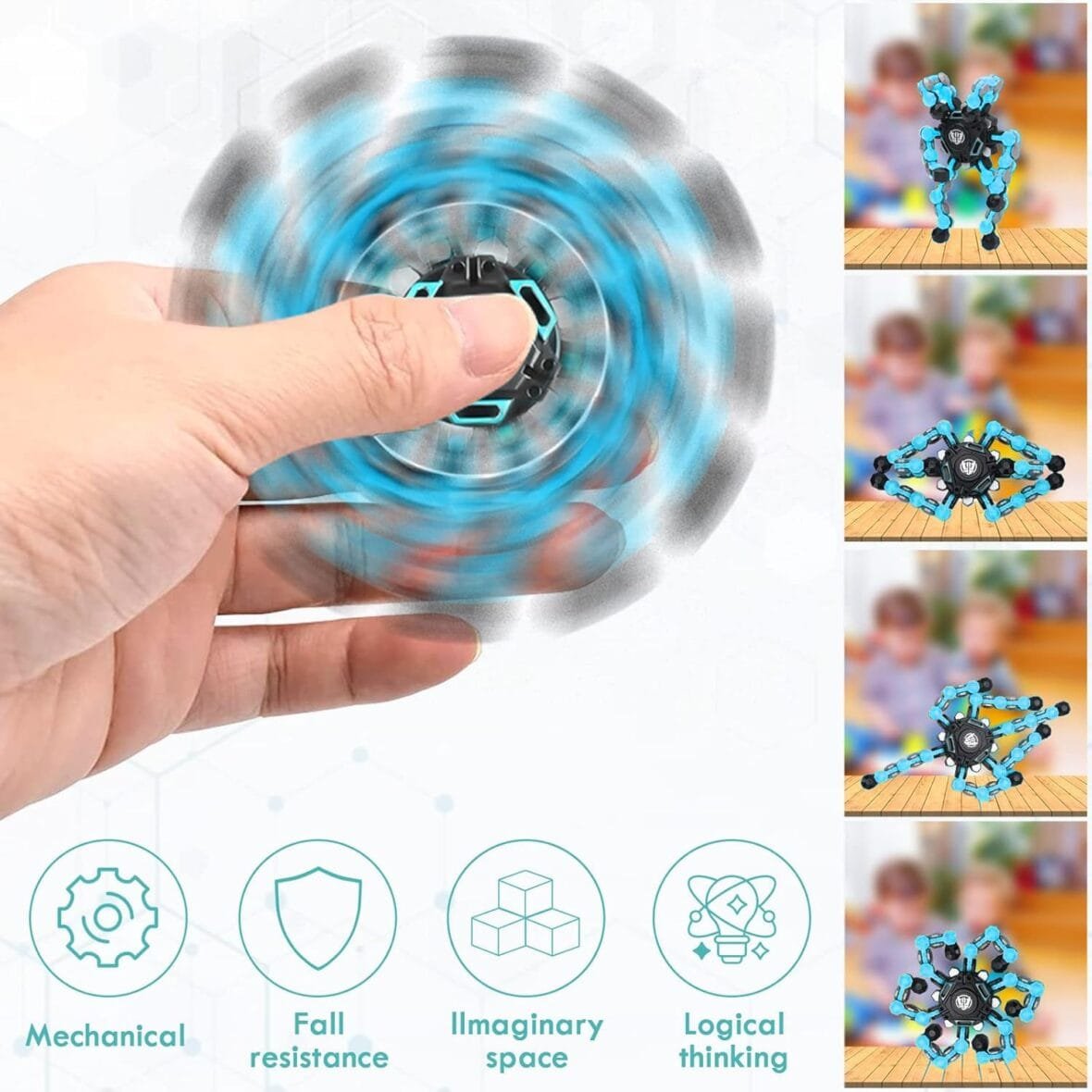 Transformable Sensory Fidget Spinner Toy