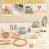 Wooden Tea Set for Toddlers - 27 PCS